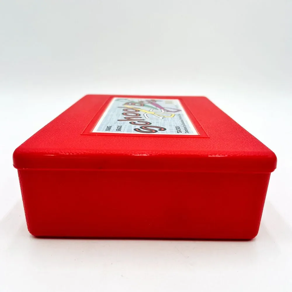 1980's Educational Products, Inc Pencil Red Plastic School Box